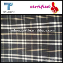 Black plaid yarn-dyed fabric/Twill shirt yarn-dyed fabric/cotton plaid shirt fabric